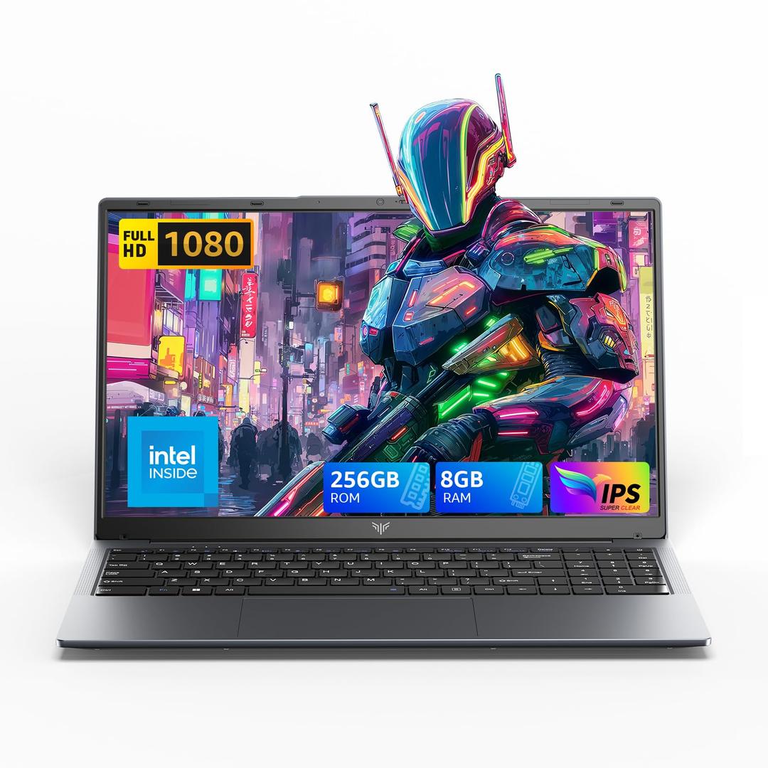 ACEMAGIC 2025 LX15 Laptop, 15.6-inch FHD (1920 x 1080) Display, Ιntel N197(4C/4T) Processor, 8GB DDR4 RAM, 256GB SSD, WiFi5, BT5.0, 38Wh Battery, Gray