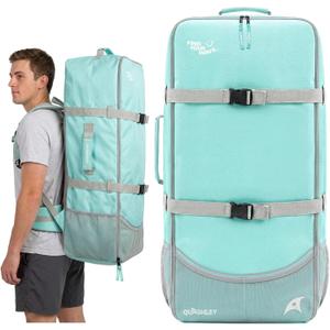 Quashley Portable Paddle Board Backpack Carry Bag, Stand Up Paddleboard SUP Storage & Travel Bag for Inflatable Paddle Boards - Compact Carrying Case 108L