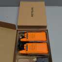 Retevis RT22 Rechargeable Walkie Talkies, Long Range Two Way Radio for Adults, Portable Handheld Radio, Voice Activated, Emergency Alarm, Upgraded Type-C Charing, Outdoor Hiking Travel(4 Pack, Orange)