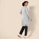 Amazon Essentials Women's Lightweight Longer Length Open-Front Long-Sleeve Cardigan Sweater, L