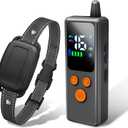 Shock Collars, 5000FT Dog Training Collar with Remote, IPX7 Waterproof E-Collar Featuring Beep, Vibration, Shock, No-Shock Mode, fit for Small Medium Large Dogs Black