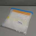 Reusable Gallon Freezer Bags, 10 Pack Dishwasher Safe Silicone Food Snack Storage Bags with 3 Sizes for Snack, Sandwich, Lunch (Multicolor)