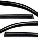 Lightronic Extra Durable Outside Mount Auto Vent Window Visor, Fits 2019-2023 BMW X5, UV Protection Rain Guard, Smoke Original Wind Deflector, No-Drill Easy Install, 4-Pcs