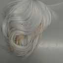 White Bob Wig With Bangs 12 Inch Short Bob wig for Women Short Bob Wigs Synthetic Fiber Bob Wigs and Halloween Cosplay Wig With One Cap (White)