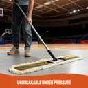 CLEANHOME 36" Commercial Dust Mops for Floor Cleaning Heavy Duty Floor Duster Mop with Long Handle Hotel Gym Household Cleaning Supplies for Hardwood, Tiles, Marble Floors (Green)