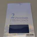 Silk Pillowcase for Hair and Skin,Soft,Breathable and Sliky 100% Silk Pillowcases King Set of 2,Both Sides Natural Mulberry Silk Pillow Cases with Hidden Zipper(King Size 20"X 36",2pcs) Navy Blue-2 Pack