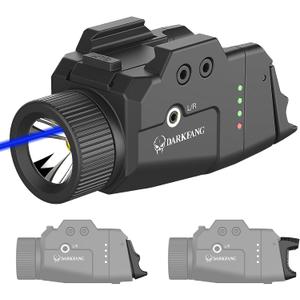 DARKFANG Pistol Blue Laser Light Combo with High and Low Switch System for Picatinny and GLK Rails