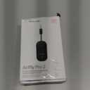 AirFly Pro 2  Bluetooth Adapter for Airplane, Pair 2 AirPods or Wireless Headphones  3.5mm AUX Bluetooth Transmitter and Receiver for Cars, Boats, Treadmills, TVs Airplane Travel Essentials, Black