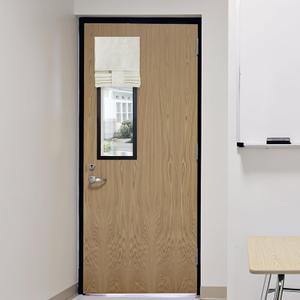 RYB HOME Classroom Door Window Cover, 100% Blackout Shades for Classroom Windows and Doors Cover Lockdown Shades Blocks Views, W 8 x L 36 inch, Linen, 1 Panel