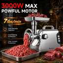 AAOBOSI #12 Heavy Duty Meat Grinder, 3000W, Built for Hunting & Wild Game