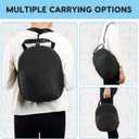 MOSLA Hat Case for Baseball Caps,Hat Carrier Travel Case Ball Cap Carrier Hat Box Organizer Carry On Hat Bag Backpack with Adjustable Shoulder Strap