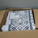 BESTSWEETIE 2x3 Area Rugs for Living Room Washable Moroccan Farmhouse Neutral Geometric Low Pile Non-Slip Soft Print Pattern Rug for Bedroom Kitchen Dining Room Entryway Grey/Black/Navy