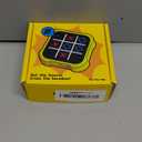 4-in-1 Tic Tac Toe Bolt Game, Handheld Electric Puzzle Game with Silent Mode, Portable Strategy Set for Kids & Adults,Travel Games, Birthday Gifts (Orange）