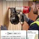 meite CN65S Coil Siding Nailer Pneumatic 15 Degree Nail Gun 1-1/2"to 2-1/2", Accepts 1-1/2"to 2-1/2" legs