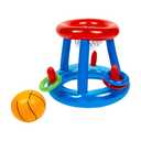 INFLATABLE 2-in-1 Game Basketball & Ring Toss Inflates to 21.65 inch × 19.69 inch Ages 3+, 2 Pack