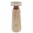 ND 10 IN WOOD CANDLE HOLDER