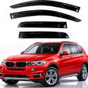 KPY Rain Guards Fit for 2007-2018 BMW X5, Out-Channel Window Visors Vent Wind Deflectors 4PC, Car Accessories for 07-18 BMW X5