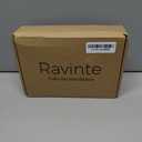 Ravinte 20 Pack Brass 3-1/2 Inch Hole Center Champagne Gold Handles Square Cabinet Hardware Stainless Steel Pulls for Kitchen Cupboard Drawers 6 Inch Overall Length