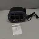 Indoor Electric Portable Space Heater, 1200W Personal Desk Heater, Fast Quiet Heating Ceramic for Large Room,Bedroom and Office Use (White)