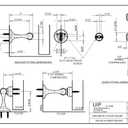 SOSS Zinc Magnetic Door Stop with Hidden Screw Mounts, White Exterior Finish, MDHBWH-HS, 7 x 1 inches