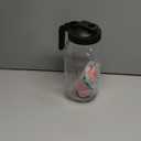 64oz Glass Pitcher Carafes With Handle and Lid, 2 Quart Mason Jar, Large Water Jug, Glass Containers for Fridge, Water Pitcher for Juice, Iced & Sun Tea, Cold Brew Coffee, Homemade Beverage (Black)