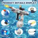 Upgraded Electric Water Gun for Adults Kids 26-32FT Long Range Automatic Squirt Gun Auto-Refill 800ml High Capacity Water Guns Toys with LED Light, Pool Beach Outdoor Summer Gift Toys