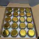 20 Pack 9 oz Clear Hexagon Glass Jars with Gold Lids