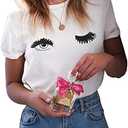 ROSEPARK Women Funny Printing Graphic T Shirt, XL