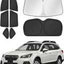 Canvcle Window Shades for 2015-2019 Subaru Outback Accessories Windshield Sun Shade Side Rear Window Covers Sunshade Sun Visor Shield Privacy Protection for Camping Keep Vehicle Cool Black 8PCS