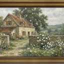 HISPACE Vintage Framed Wall Art for Living Room,16x24 Inch Cottage Garden Nature Wall Decor Paintings,Canvas Prints Aesthetic Home Decor for Living Room Bedroom Bathroom 16x24 inch