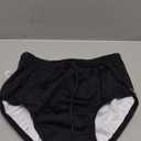 AQX Reusable Adult Swim Diapers Special Needs, Plastic Diaper Cover Leakproof, Swimmers Nappy Rubber Pant for Incontinence Protection Unisex (S, Black)