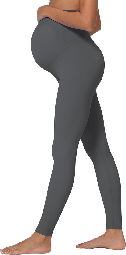 Sunzel Sunzfly Maternity Leggings for Women Over The Belly Buttery Soft Pregnancy Yoga Pants for Spring Summer Workout Lounge (Black, L)