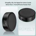 RUXELY Magnetic Charger Adapter for Apple Watch,5W Portable Wireless Fast iWatch Charger with USB C & iPhone Power Port,Short Apple Watch Charging Cable for iWatch Series 11 10 9 8,Ultra 3,42/46/44mm