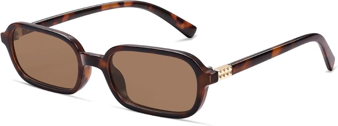 Appassal Retro Rectangular Sunglasses for Women Vintage 2026 Fashion Trendy Funny Small 90s Square Sunnies AP3698