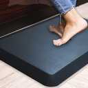 1" Extra Thick Anti Fatigue Floor Mat,Kitchen Mat, Standing Desk Mat Comfort at Home, Office, Garage - Advanced PU Foam (Black, 30" L x 20" W)