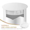 2 x 50 Pcs Plastic Hole Plugs White Screw Cover Snap in Locking Plug Flush Type Panel Round for Kitchen Furniture Chair Cabinets Hole(2 Inch, , 50), ZJ-Plastic Plugs06