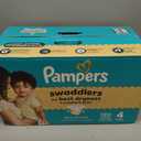 Pampers Swaddlers Diapers, Size 4 (15-34 lbs), 120 Count, Absorbent, Keeps Baby Dry and Comfortable, Skin Safe Disposable Baby Diaper 