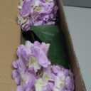 Suncalla Purple 6 Bundles Hydrangea Artificial Flowers Bulk 30 Heads 20'' Faux Fake Hydrangea for Spring Graves Easter Decor Porch Indoor Outdoor Home Garden Wedding Table Centerpieces