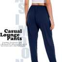 ASIMOON Sweatpants Women with Pockets Loose Lightweight Stretch Yoga Lounge Pants Comfy Drawstring Workout Jogging Pants