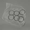 2 inch Metal O Rings, Stainless Steel Round Ring Buckles, Solid Welded Metal Loop for Dog Collars, Macrame, Hanging Strap Slings (2" x 6pcs)