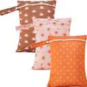 Happy Flute 3 Set Wet Bag Storage Bag Waterproof Washable Travel Bags, Beach, Pool, Gym Bag for Swimsuits & Wet Clothes for Baby(Sun)