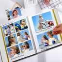 Photo Album Can Hold 3X5 4X6 5X7 6X8 8X10 Photos, Self Adhesive Magnetic DIY Scrapbook Albums (Beige, Large)