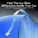 Windshield Sun Shade for Fit BMW X3 2018-2025 Foldable Sunshade with Titanium Silver & Ice Blue Layer, UPF50+ Car Window Shade