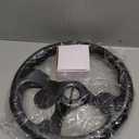 LOSCHEN Golf Cart Steering Wheel Universal Design Fit for Club Car Ds and Precedent EZGO RXV & TXT, Fit for Yamaha Golf Cart Steering Wheel-Black Square