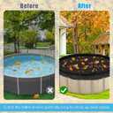 24ft Leaf Net Cover for Round Above Ground Pool - Winter Cover Mesh Cover26.2 ft Mesh Swimming Pool CoverPool Safety Net Fits 24FT Above Ground Pools,Cover Size: 26.2 X 26.2 FTSquare Net