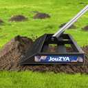 Lawn Leveling Rake 45x10 inch, Leve Lawn Tool with Stainless Steel, Lawn Leveler 27-80" Adjustable Handle, Yard Leveling Rake Heavy-Duty for Garden, Golf Course, and Farm
