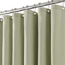 Jolilight Sage Green Linen Small Stall Shower Curtains for Bathroom Natural Boho Shower Curtains Stall Bath 36x78 Cloth Fabric Half Narrow Water Repellent RV Drapes for Bathtub 36 x 78 Inches