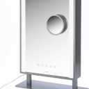 iHome Beauty Studio PRO Vanity Stereo Speaker with Bluetooth, Speakerphone, USB Charging and Removable 10x Detail Mirror