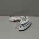 BEAUTURAL Mini Travel Steam Iron for Clothes with Dual Voltage, Temperature Control, Non-Stick Soleplate and Cord Storage, Ideal for Sewing, Quilting and Handcraft (White)