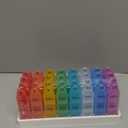 Cruxer Monthly Pill Organiser 3 Times a Day, Detachable 31 Day Pill Box, Travel 3 Times Pill Container, Pill Case 1 Month 32 Compartments, Tablet Organiser to Hold Vitamins, Fish Oil, Supplements